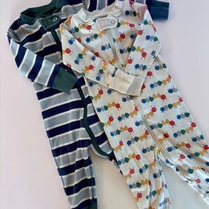 Bundle Hanna Andersson Striped and Patterned Onesie Pajamas